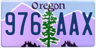 OR license plate 976AAX