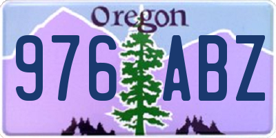 OR license plate 976ABZ