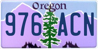 OR license plate 976ACN