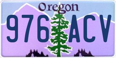 OR license plate 976ACV