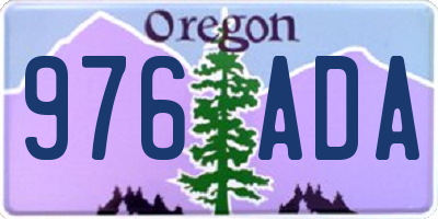 OR license plate 976ADA