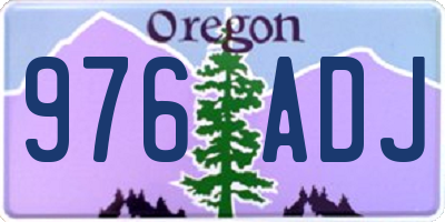 OR license plate 976ADJ