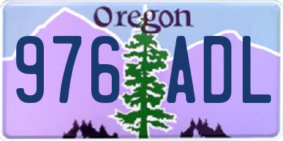 OR license plate 976ADL