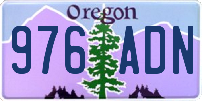 OR license plate 976ADN
