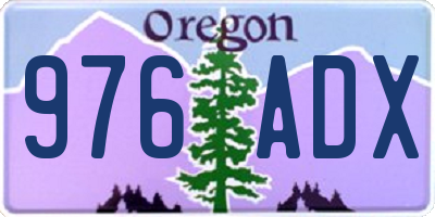 OR license plate 976ADX