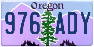OR license plate 976ADY