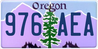 OR license plate 976AEA