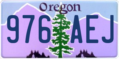 OR license plate 976AEJ