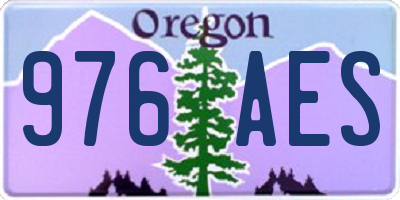 OR license plate 976AES