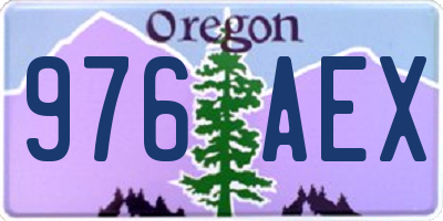 OR license plate 976AEX