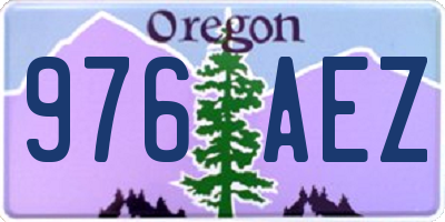 OR license plate 976AEZ