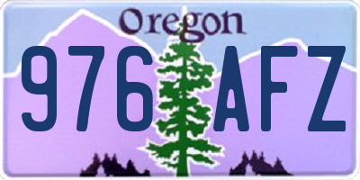 OR license plate 976AFZ