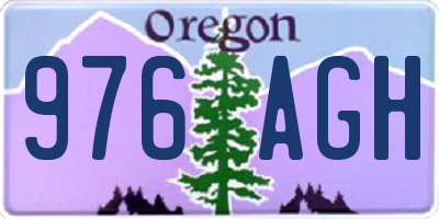 OR license plate 976AGH