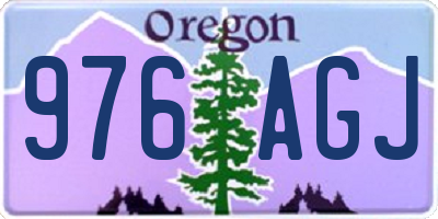 OR license plate 976AGJ