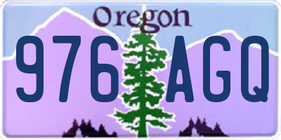 OR license plate 976AGQ
