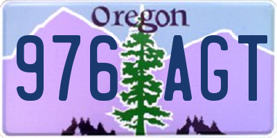OR license plate 976AGT