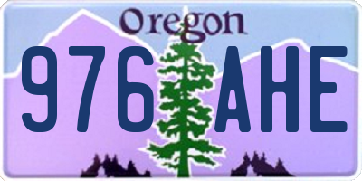 OR license plate 976AHE