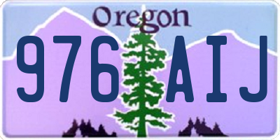 OR license plate 976AIJ