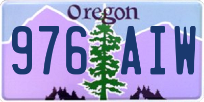 OR license plate 976AIW