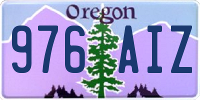 OR license plate 976AIZ