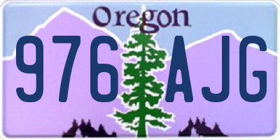 OR license plate 976AJG
