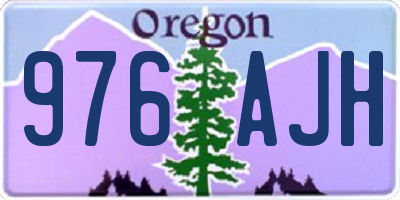 OR license plate 976AJH