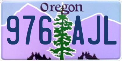 OR license plate 976AJL