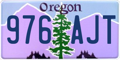 OR license plate 976AJT