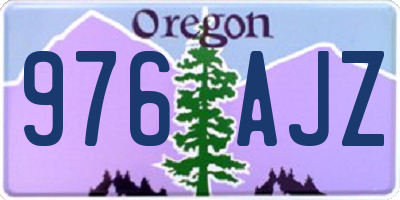 OR license plate 976AJZ