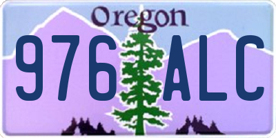 OR license plate 976ALC