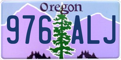 OR license plate 976ALJ