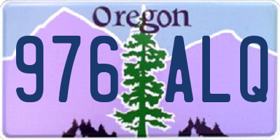 OR license plate 976ALQ