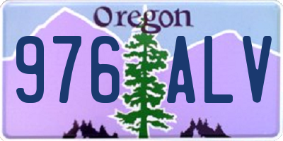 OR license plate 976ALV