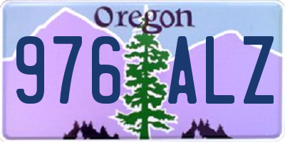 OR license plate 976ALZ