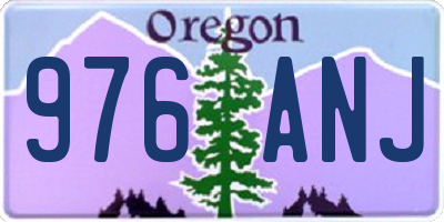 OR license plate 976ANJ