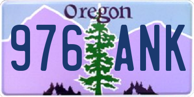 OR license plate 976ANK