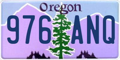 OR license plate 976ANQ