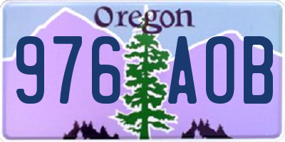 OR license plate 976AOB