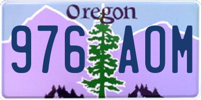 OR license plate 976AOM