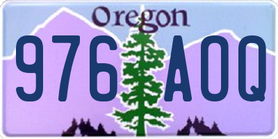 OR license plate 976AOQ