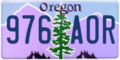 OR license plate 976AOR