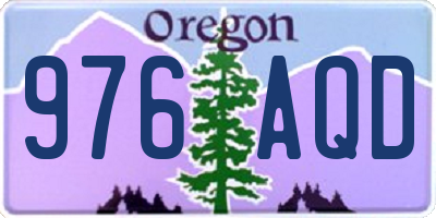 OR license plate 976AQD