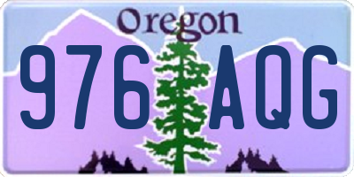 OR license plate 976AQG
