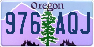 OR license plate 976AQJ