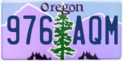 OR license plate 976AQM