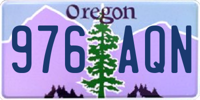 OR license plate 976AQN
