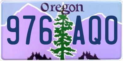 OR license plate 976AQO