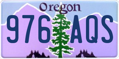 OR license plate 976AQS