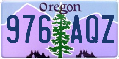 OR license plate 976AQZ
