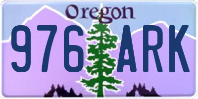 OR license plate 976ARK